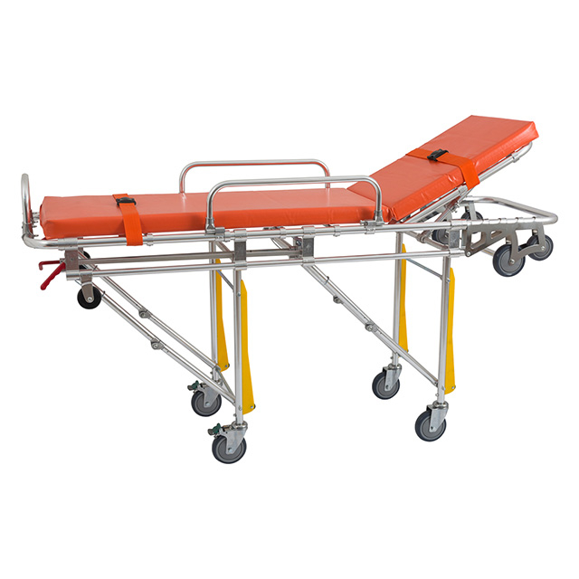 Price usine alliage d'aluminium hospitalier brancard pliable médical